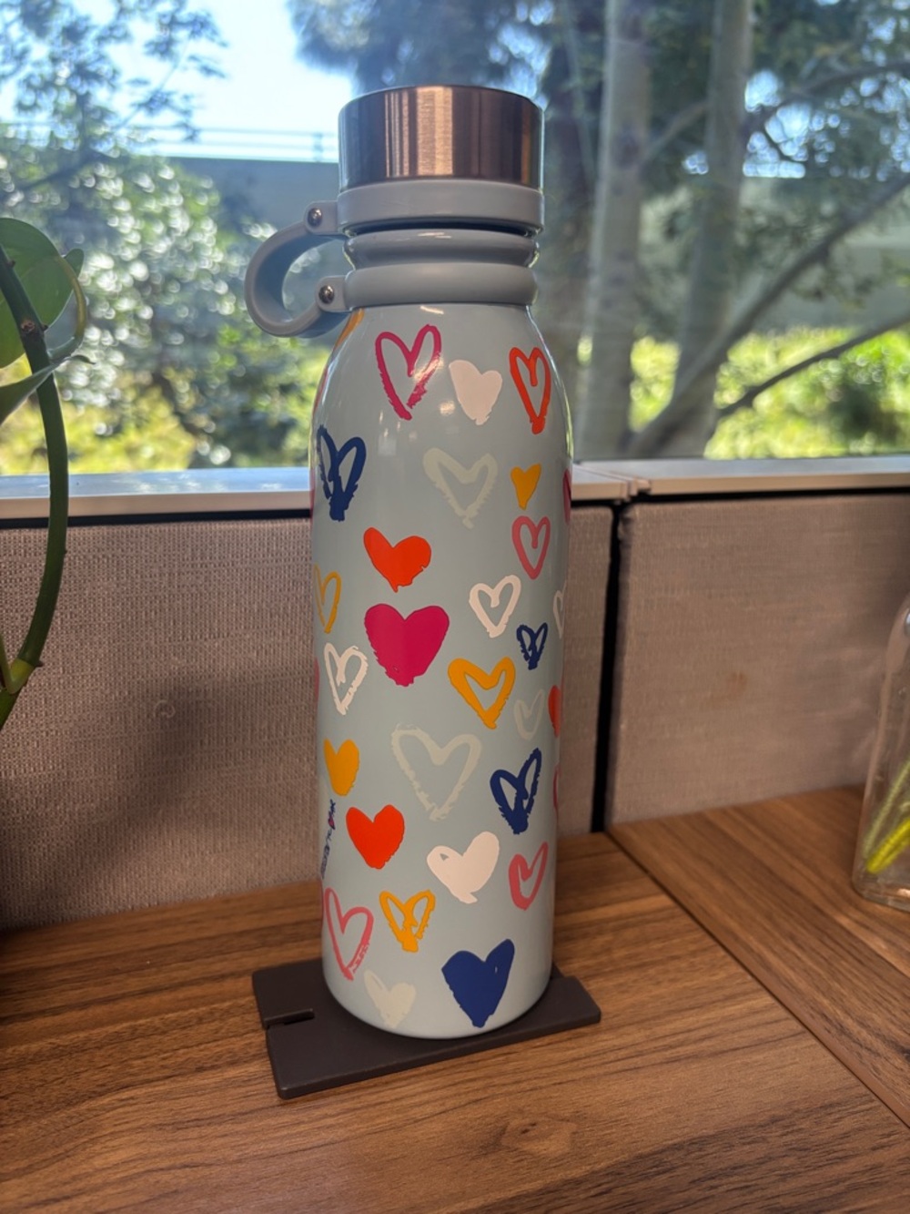 New! Brighton Color of Love  Water Bottle - Multicolor Hearts